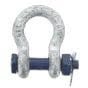 16mm Alloy Steel Bow Shackle with Safety Nut and Bolt Pin - Safety Pin Type - W.L.L. 1.00T