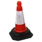 18" Sand Based Reflective Traffic Cone / Bollard