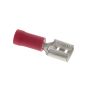 Red 6.3mm Female Spade Terminal, 100 Pack