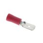 Red 6.3mm Male Blade Terminal, 100 Pack