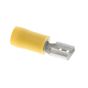 Yellow 6.3mm Female Spade Terminal, 50 Pack