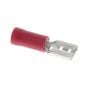 Red 4.8mm Female Spade Terminal, 100 Pack