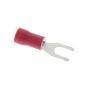 Red 3.5mm (4BA) Fork Terminal, 100 Pack