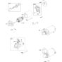 Electrical Starter Assembly for Briggs and Stratton Model No.385447-3020-G1 Horizontal Shaft Engine