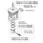 Cylinder Piston for Husqvarna 227 L Trimmer/ Edgers