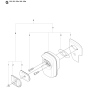 Muffler Assembly for Husqvarna 230 Chainsaw