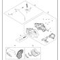 Handle Assembly for Husqvarna 230iB Battery Blower