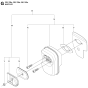 Muffler Assembly for Husqvarna 235e Chainsaw