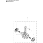 Crankshaft No.2 Assembly for Husqvarna 235e Chainsaw