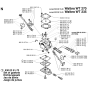 Carburetor Details Assembly for Husqvarna 235P Pole Pruners