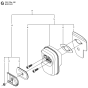 Muffler Assembly for Husqvarna 236 Chainsaws