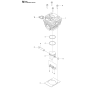 Cylinder Piston Assembly for Husqvarna 236R Brushcutters