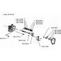 Crankshaft for Husqvarna 23 L Trimmer/ Edgers