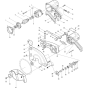 Main Assembly for Makita 2400B Mitre Saw