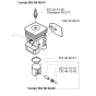 Cylinder Piston for Husqvarna 240 L Trimmer/ Edgers