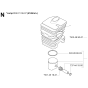 Cylinder Piston Assembly for Husqvarna 240R Brushcutters