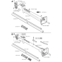 Shaft & Handle Assembly for Husqvarna 240RJ Brushcutters