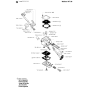 Carburetor Details Assembly for Husqvarna 245R Brushcutters