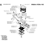 Carburetor Details Assembly for Husqvarna 250RX Brushcutters