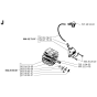 Ignition System Assembly for Husqvarna 250RX Brushcutters