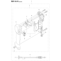 Throttle Controls Assembly for Husqvarna 253R Brushcutters