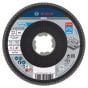 Bosch X571 X-Lock Flap Discs Angled Version Fibre Plate 115mm Best For Metal 60 Grit - OEM No. 2608619198