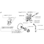 Clutch & Oil Pump Assembly for Husqvarna 261 Chainsaws