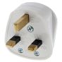 Nylon Domestic Plugs, 3 Pin 13Amp White, Sold Individually