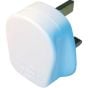 Nylon Domestic Plugs, 3 Pin 13Amp White, Sold Individually