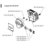 Muffler Assembly for Husqvarna 26H Hedge Trimmers