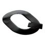 Self Adhesive 80mm Black Digit - Letter Q