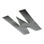 Self Adhesive 80mm Black Digit - Letter W