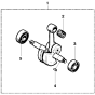 Crankshaft Assembly for Husqvarna 281xp Chainsaws