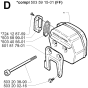 Muffler Assembly for Husqvarna 288 Chainsaws