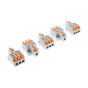 1 Way In 3 Way Out Quick Wire Connector Splitter, 32A, 250V AC - Pack of 5