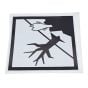 Fish/Tree Hazard Warning Diamond Label 100mm x 100mm