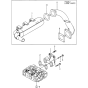 Exhaust Manifold and Silencer Assembly for Yanmar 2TNE68 Engine