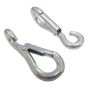 63mm x 6mm (2½") Spring Hook to Crue, Zinc Plated (pack of 2)