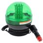 LED Green Flashing Beacon (1/2 Lens) - Magnetic Fixing