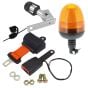 Seatbelt Warning System LED Amber Flexi DIN Beacon c/w Folding Spigot