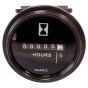 Replacement 6 Digit Round Hour Meter for Heavy Plant - 52mm Hole Diameter