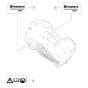 Decal Assembly for Husqvarna 320iB US Battery Blower