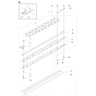 Cutting Equipment Assembly for Husqvarna 323 HD60 Hedge Trimmers