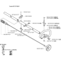 Shaft & Handle-1 for Husqvarna 323 LD Trimmer/ Edgers