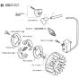 Ignition System & Clutch Assembly for Husqvarna 323P Pole Pruners