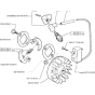 Ignition System & Clutch for Husqvarna 325 E X-Series Trimmer/ Edgers