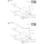 Shaft & Handle 2 Assembly for Husqvarna 325 HDA55 X-Series Hedge Trimmers