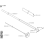 Shaft Assembly for Husqvarna 325 HDA55 X-Series Hedge Trimmers