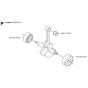 Crankshaft Assembly for Husqvarna 325 HDA55 X-Series Hedge Trimmers