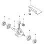 Crankshaft Assembly for Husqvarna 325 HE3 Hedge Trimmers